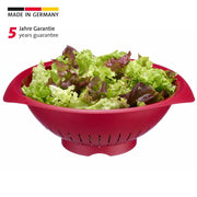 Germany Colander and Strainer with Wide Rim (Red) by Westmark – One Size, Plastic, Red, Model 2424227R