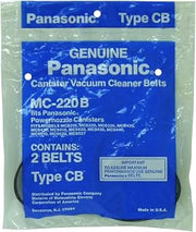 Panasonic MC-220B Canister Vaccum Belt, Type CB, 2-Pack