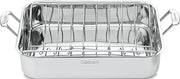 Cuisinart 16-Inch Roasting Pan, Induction Compatible Premium Rectangular Roaster Pan With Rack, Stainless Steel Roasting Pan with Rack, Large Capacity, Dishwasher Safe