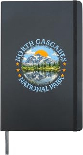 North Cascades National Park Hardcover Journal, Black