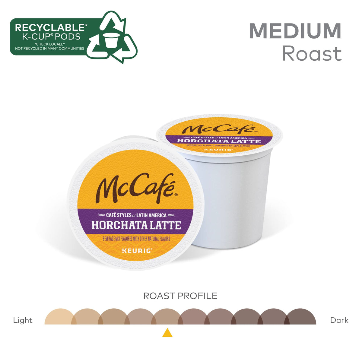 Cafe Styles of Latin America Horchata Latte by McCafe – 10 Count (Pack of 6), White, Pack of 6, Model Café Styles of Latin America, Keuring Single Serve K-Cup