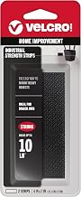 VELCRO Brand Industrial Strength Strips, 4 x 2 in, Black, 2 Sets | Adhesive Sticky Back Fasteners For Indoor And Outdoor Use, Holds Up To 10 Lbs On Smooth Surfaces