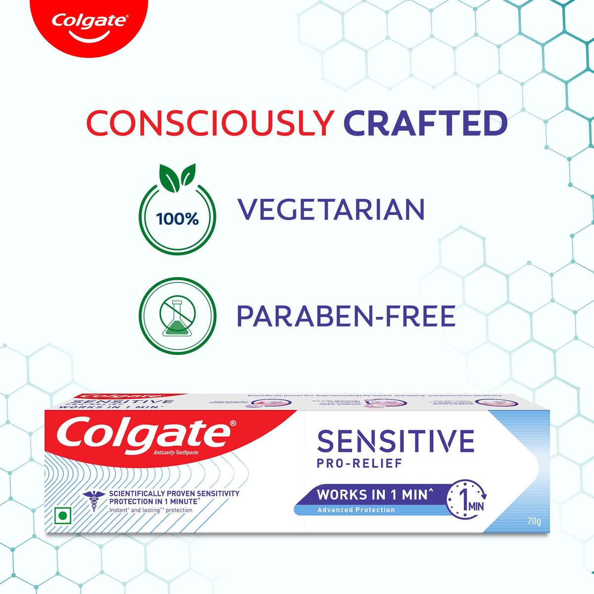 Toothpaste Sensitive Plus - 70g (Sensitivity) by Colgate – 2.46 Ounce (Pack of 1), Model 1601240