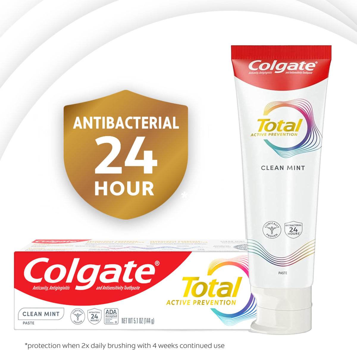 Colgate Clean Mint / 5.1 Ounce (Pack of 4) / 4 Toothpaste