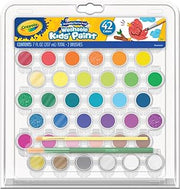 Crayola Kids Washable Paint Set, 42 Ct. Gift for Kids, Ages 3, 4, 5, 6, 7, Assorted