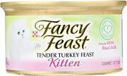 Fancy Feast Wet Cat Food for Kittens, Tender Turkey Feast, 3 Oz Can