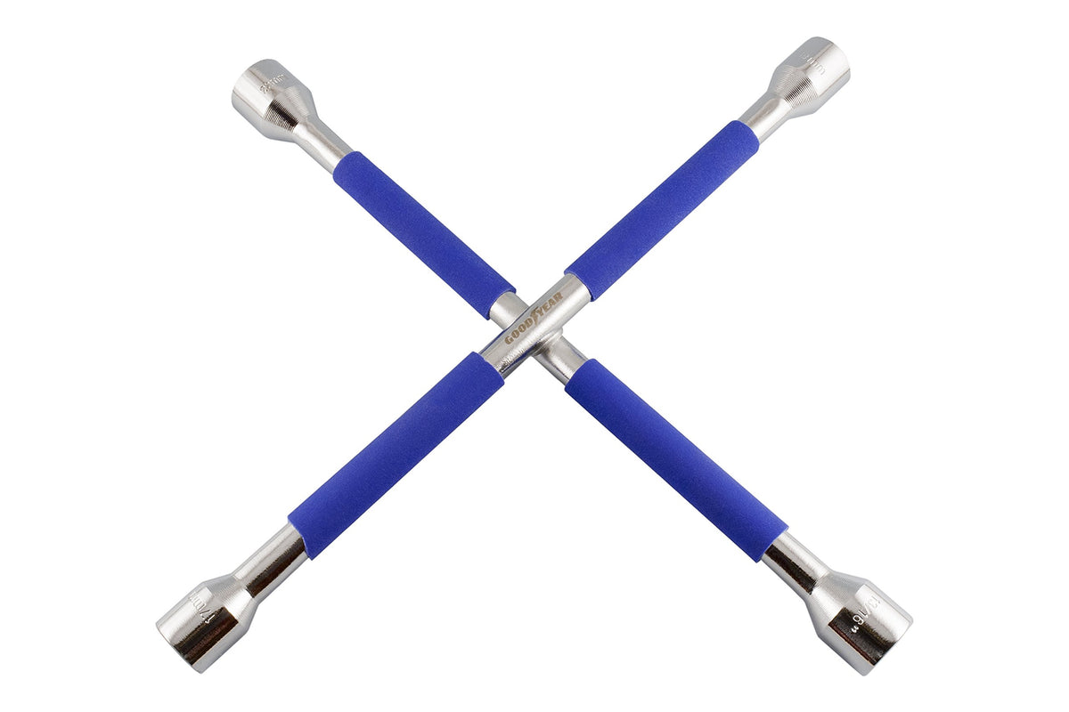 Torque Wrenches by Goodyear – 17 mm/19 mm/22 mm/13,16 pulgadas, Pvc,Carbon,Steel, Blue, Model GOD4012