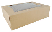 SCT Kraft Paperboard Window Bakery Box by SOUTHERN CHAMPION TRAY – 14" x 10" x 4", 560.0 cubic_inches, Cardboard, Brown, Pack of 100