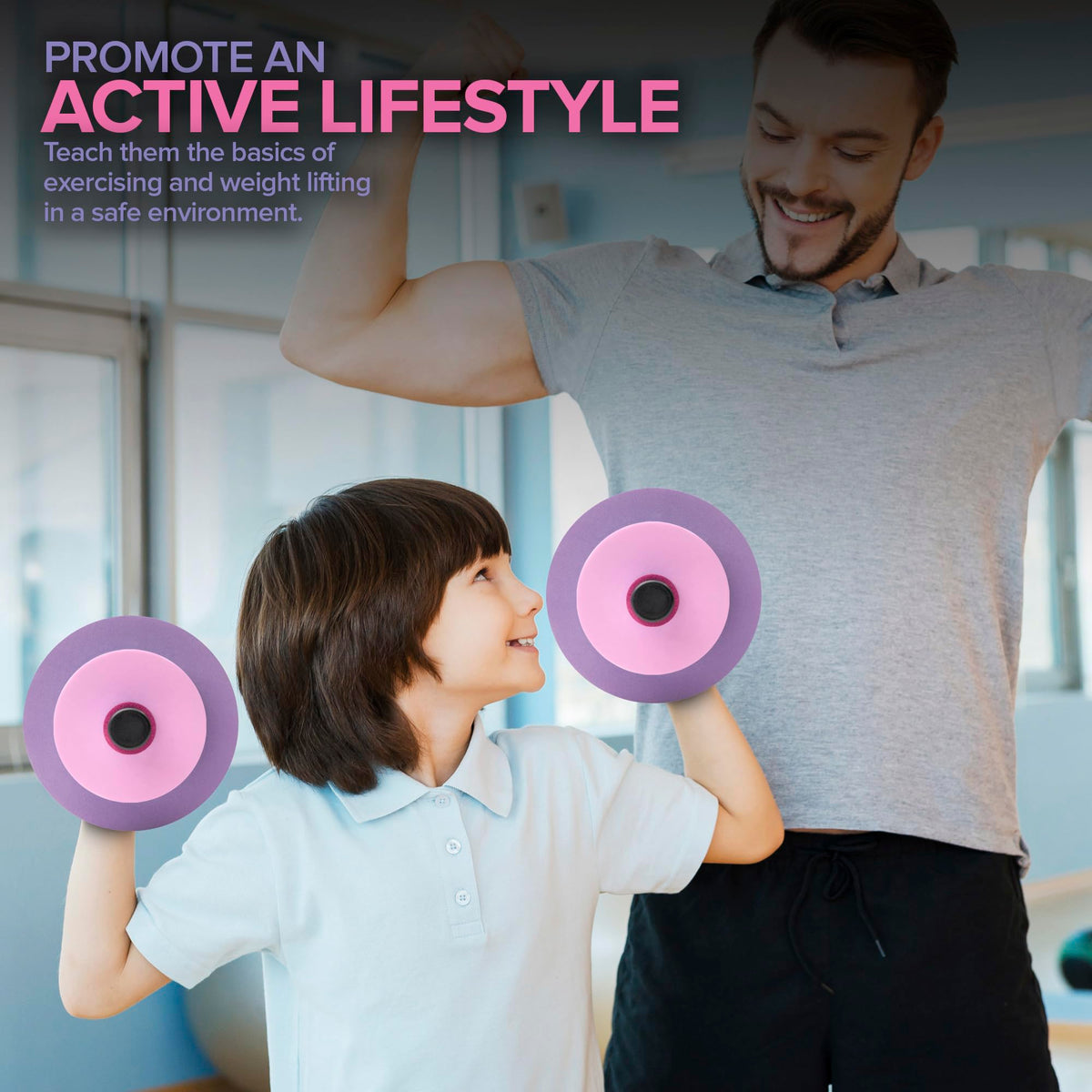 Modern Innovations Dumbbells / Pink/Purple / 14-16 ounces Categories