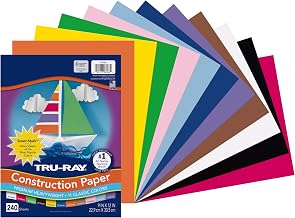 Tru-Ray Sulphite Construction Paper, 9 x 12 Inches, Assorted Colors, 240 Sheets