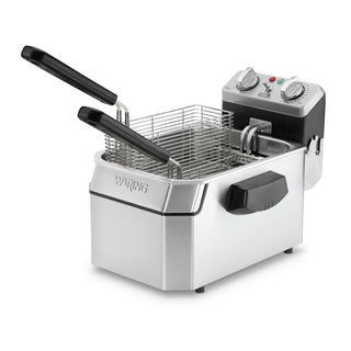 Deep Fryer with 10 lb Capacity by Waring – 10 Pound Capacity - 120V, Stainless Steel, Silver, Model WDF1000BD