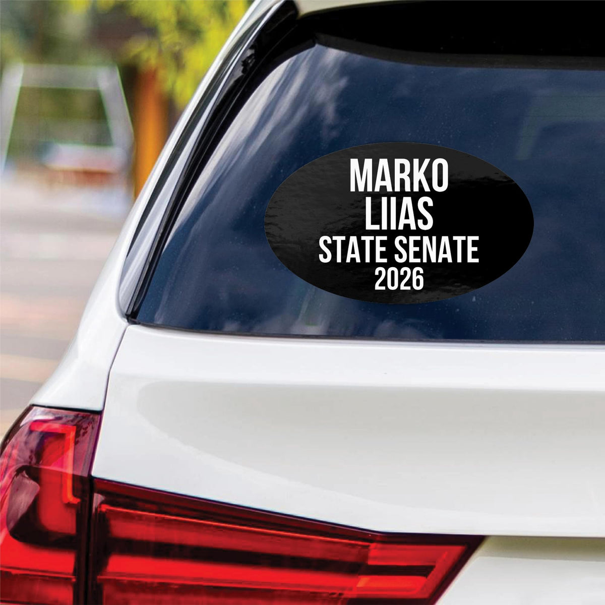 Marko Liias Sticker Car Bumper 2026 for State Senate Washington Vote by Generic – 4.5x7.5, Multicolor