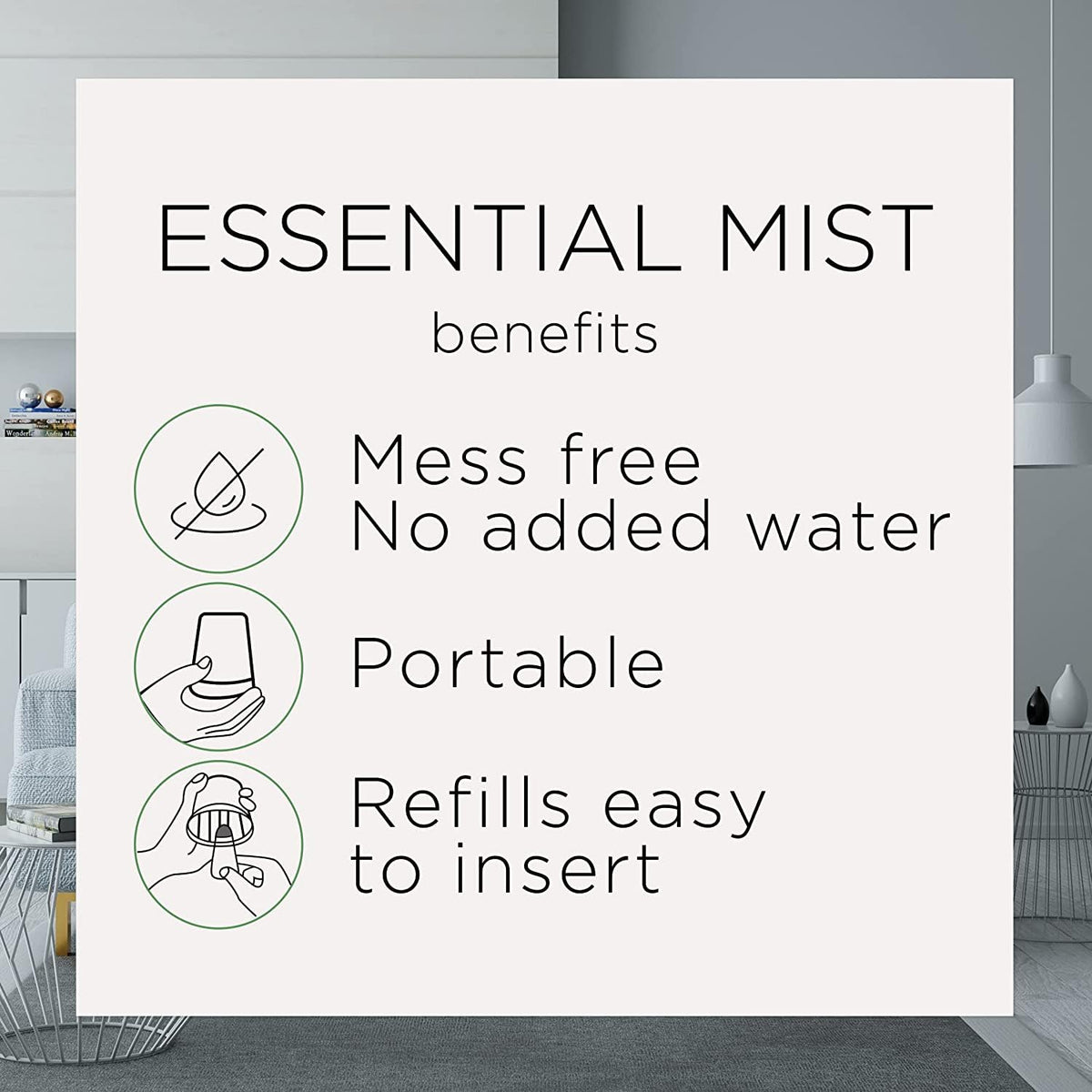 Essential Mist Refill by Air Wick – 2.02 Fl Oz (Pack of 1), Lavender