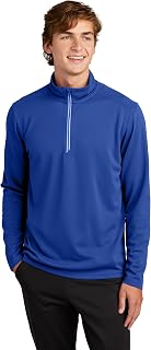 SPORT-TEK Unisex Sport-Wick Textured Quarter Zip Pullover