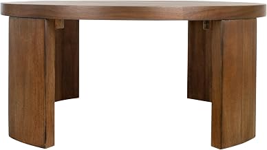 Londyn Round Coffee Table - Rustic Walnut
