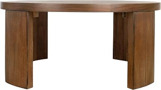 Londyn Round Coffee Table - Rustic Walnut