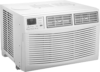 AMANA 18,000 BTU Window Air Conditioner, 230V, Window AC for Rooms up to 1,000 Sq.Ft with Remote Control, 24H Timer, 3-Speeds, Auto-Restart, and Digital Display, White | 230V, Remote Control, 24H Timer, 3-Speeds, Auto-Restart, and Digital Display, for Rooms up to 1,000 Sq.Ft.