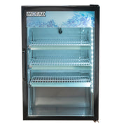 24 3/8" Countertop Refrigerated Merchandiser by MOTAK – 27.17x27.95x44.49, steel, aluminum, stainless steel, PVC, Black, Model MCM7-X