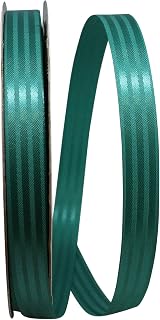 Reliant Ribbon Tux Stripe Ribbon, 5/8 Inch X 100 Yards, Teal