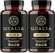 Qualia Mind | Nootropic for Focus, Executive Function & Peak Performance | For peak performers: sharpens focus, drive & executive function; 21 nootropic nutrients; no crash, no proprietary blends