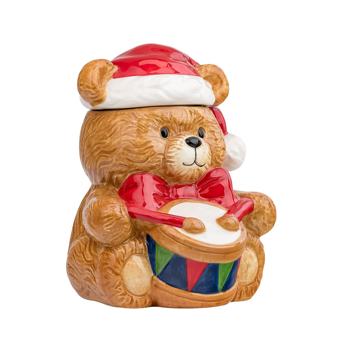 Little Drummer Bear Canister by 10 Strawberry Street – Medium, 61.0 fluid_ounces, Brown, Model TED-29-40-001-DS