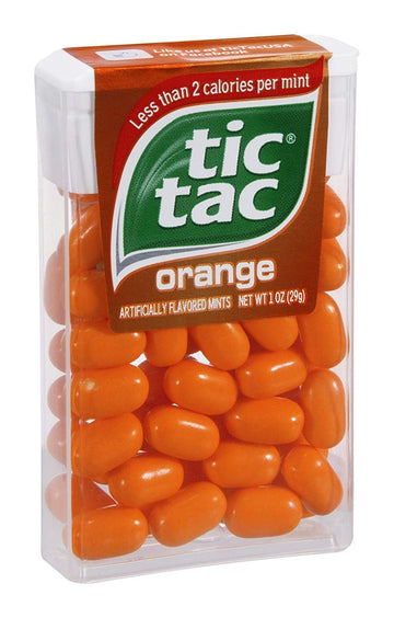 Orange Mints 1 OZ (Pack of 24) by Tic Tac – 1 Ounce (Pack of 24), Orange, Pack of 24, Model 00773