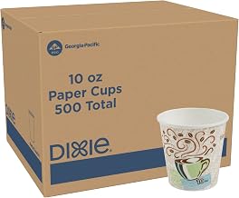 Dixie 5310DX Hot Cups, Paper, 10oz, Coffee Dreams Design (Case of 500)