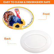 Fancy Land Serving Platter, 12.3 x 16.2 Inches, Multicolor Thanksgiving
