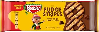 Keebler Fudge Stripes Original Cookies Family Size 17.3 Ounce