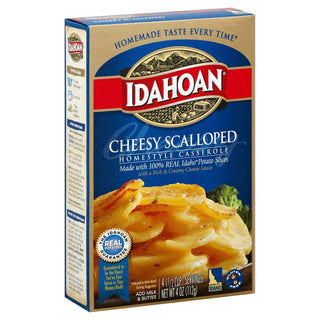 Cheesy Scalloped Homestyle Casserole 4 oz. (Pack of 2) by Idahoan – 4 Ounce (Pack of 2), Yellow, Pack of 2
