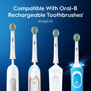 Floss Action Replacement Electric Toothbrush Heads - 3ct by Oral-B – 3 Count (Pack of 1), Plastic, White, Model EB25-3