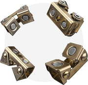 Strong Hand Tools Magnetic V-Pads Kit, Magnets On Both Pad Face & Bottom, 4 Piece Kit (XDV4: 2 pcs. 2", Pull Force 12 lbs) (XFV4: 2 pcs. 2.2", Pull Force 18 lbs), MVDF44