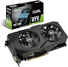 GeForce RTX 2060 Overclocked 6G GDDR6 Dual-Fan EVO Edition VR Ready HDMI DisplayPort DVI Graphics Card (DUAL-RTX2060-O6G-EVO)