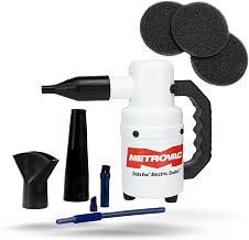 MVC-49ED-3 1 Pack of 3 Washable Foal Filters + MetroVac DataVac Electric Duster