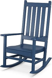 Polywood Vineyard Porch Rocking Chair in Navy