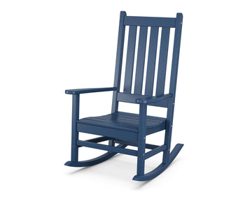 ® Vineyard Porch Rocking Chair in Navy by Polywood – 34.25in. x 27.25in. x 45.88in., High Density Polyethylene (HDPE), Navy, Model R140NV