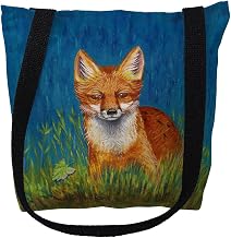 TY139M 16 x 16 in. Red Fox Tote Bag - Medium
