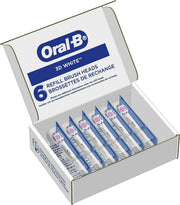 Oral-B White / 1 Count (Pack of 6) / 1 Toothbrush Replacement Heads