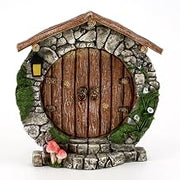 Top Collection 5.25" Miniature Fairy Garden & Terrarium Charming Round Door Decor, Small