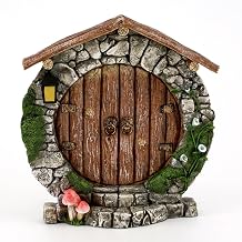 Top Collection 5.25" Miniature Fairy Garden & Terrarium Charming Round Door Decor, Small