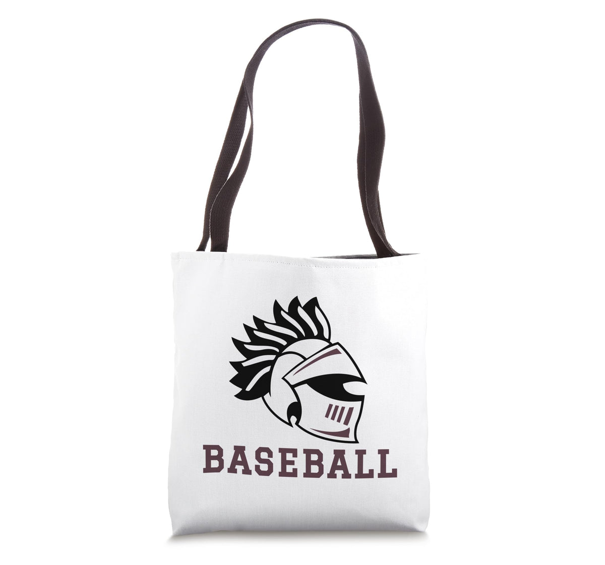 Curtis High School Warriors Baseball Tote Bag by Curtis High School, Staten Island, NY 10301 – 16 inches, White, Model 6H7KZD5XA9CUS_16INCHES