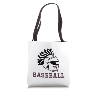 Curtis High School Warriors Baseball Tote Bag by Curtis High School, Staten Island, NY 10301 – 16 inches, White, Model 6H7KZD5XA9CUS_16INCHES