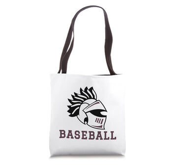 Curtis High School Warriors Baseball Tote Bag by Curtis High School, Staten Island, NY 10301 – 16 inches, White, Model 6H7KZD5XA9CUS_16INCHES