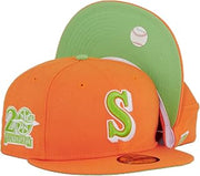 New Era Hat Seattle Mariners Green Eggs and Ham 59FIFTY Fitted Hat 20TH Anniversary Rare Embroidered Graphics (as1, Numeric, Numeric_8)