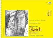 Strathmore 300 Series Sketch Pad, 18x24 inch, 30 Sheets, Side Wire - Artist Sketchbook for Drawing, Illustration, Art Class Students