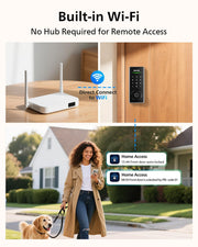 Built-in WiFi Smart Lock with Handle by PHILIPS – Commercial Grade