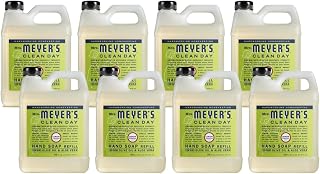 Mrs. MEYER'S CLEAN DAY Lemon Verbena Liquid Hand Soap Refill 33 Fl Oz (Pack of 8)