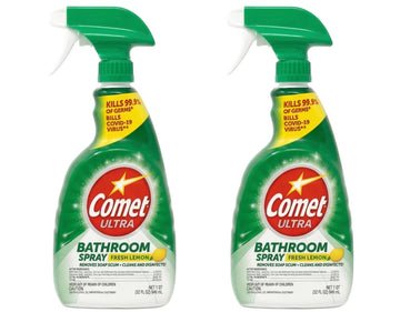 Bathroom Cleaner Spray - 32 oz - 2 pk by Comet – 32 Ounce (Pack of 2), Pack of 2, Model MSXVN44