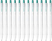 PILOT G2 Edge White Premium Gel Roller Pens, Fine Point 0.7 mm, Metallic Green Ink, Dozen