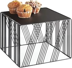 Portland Collection – Square Riser – 12W x 12D x 9H – Black Wire, Metal